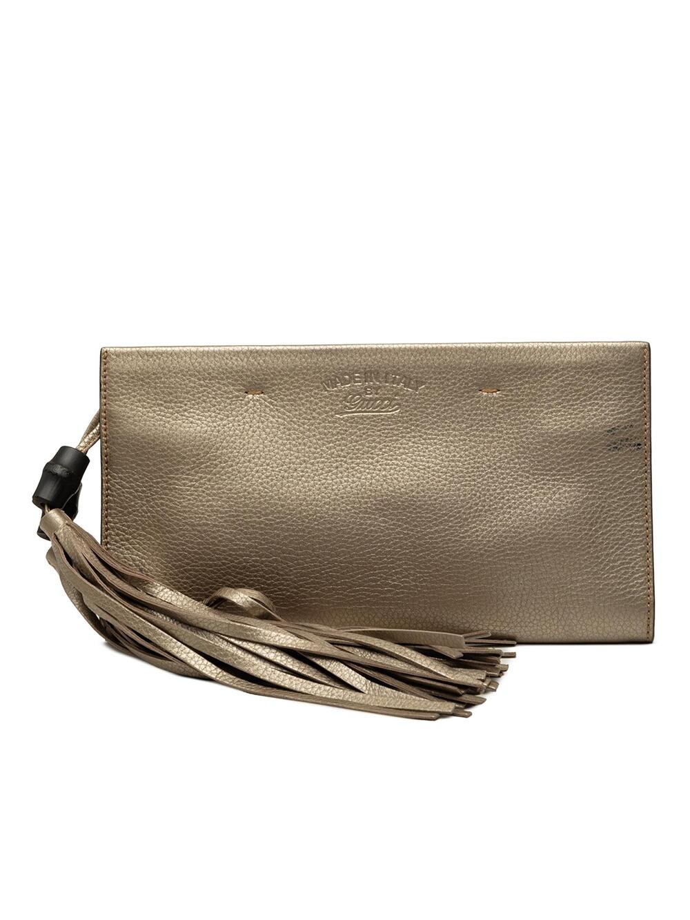 Gucci Metallic Calfskin Bamboo Tassel #356767G42B